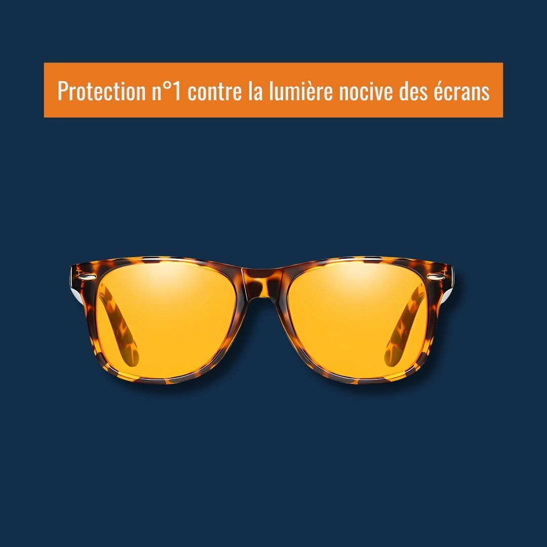 Lunettes filtrant la lumière bleue nocive des écrans