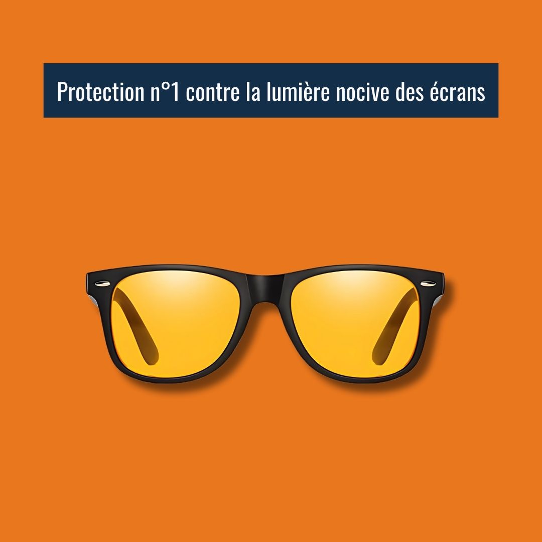 Lunettes filtrant la lumière bleue nocive des écrans