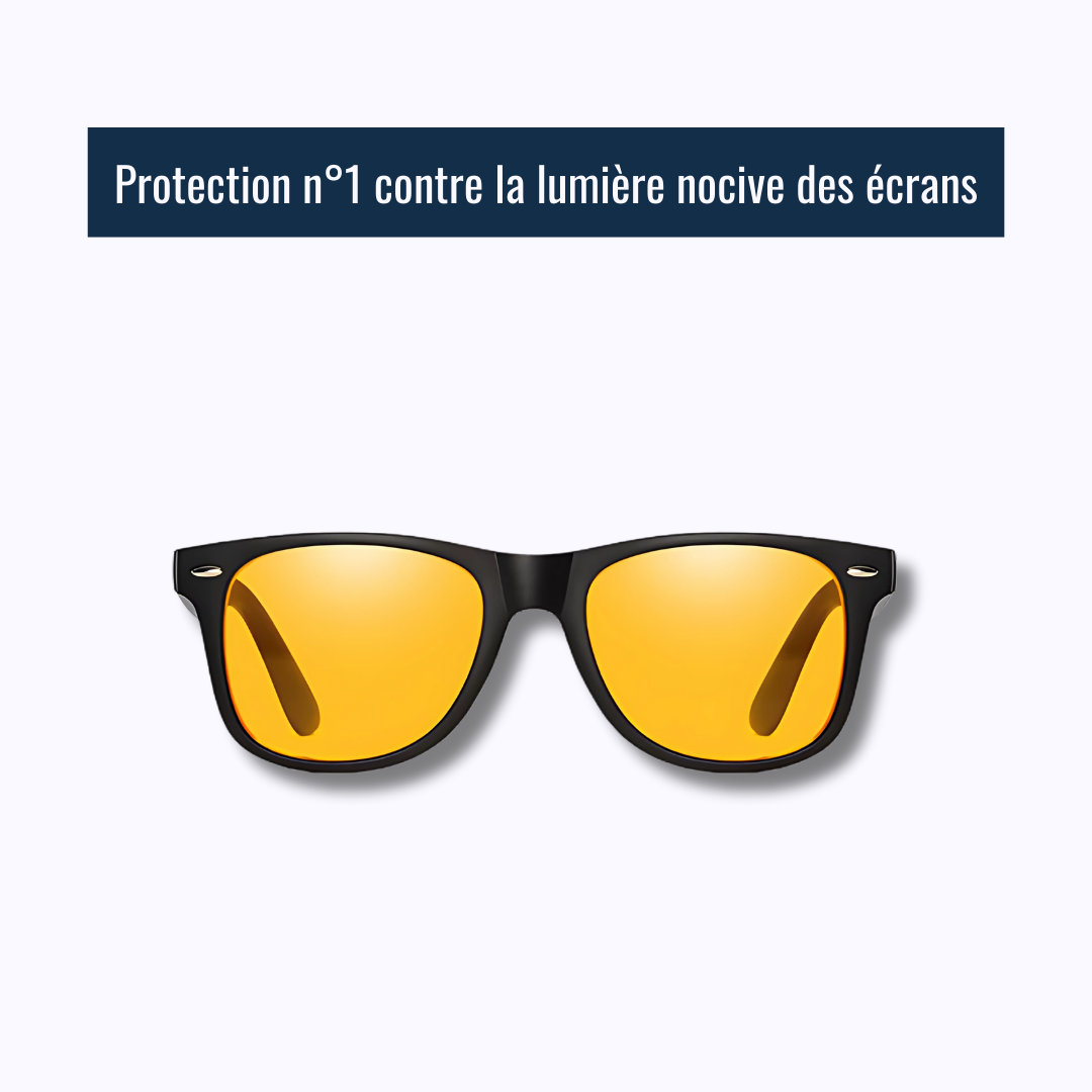Lunettes filtrant la lumière bleue nocive des écrans