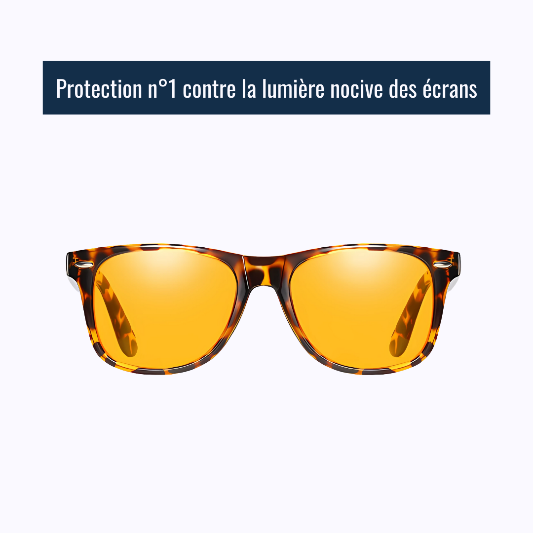 Lunettes filtrant la lumière bleue nocive des écrans