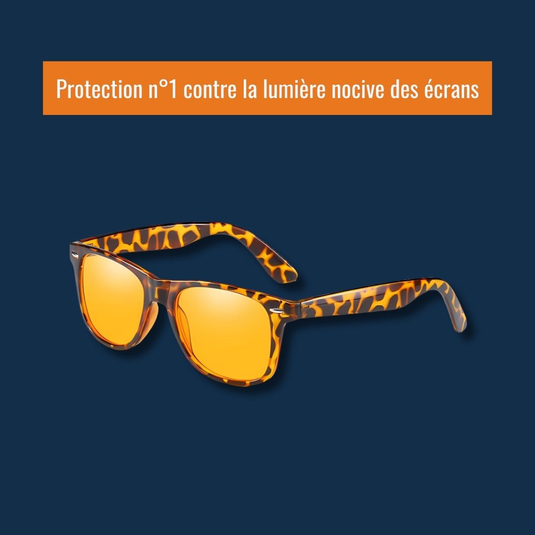 Lunettes filtrant la lumière bleue nocive des écrans