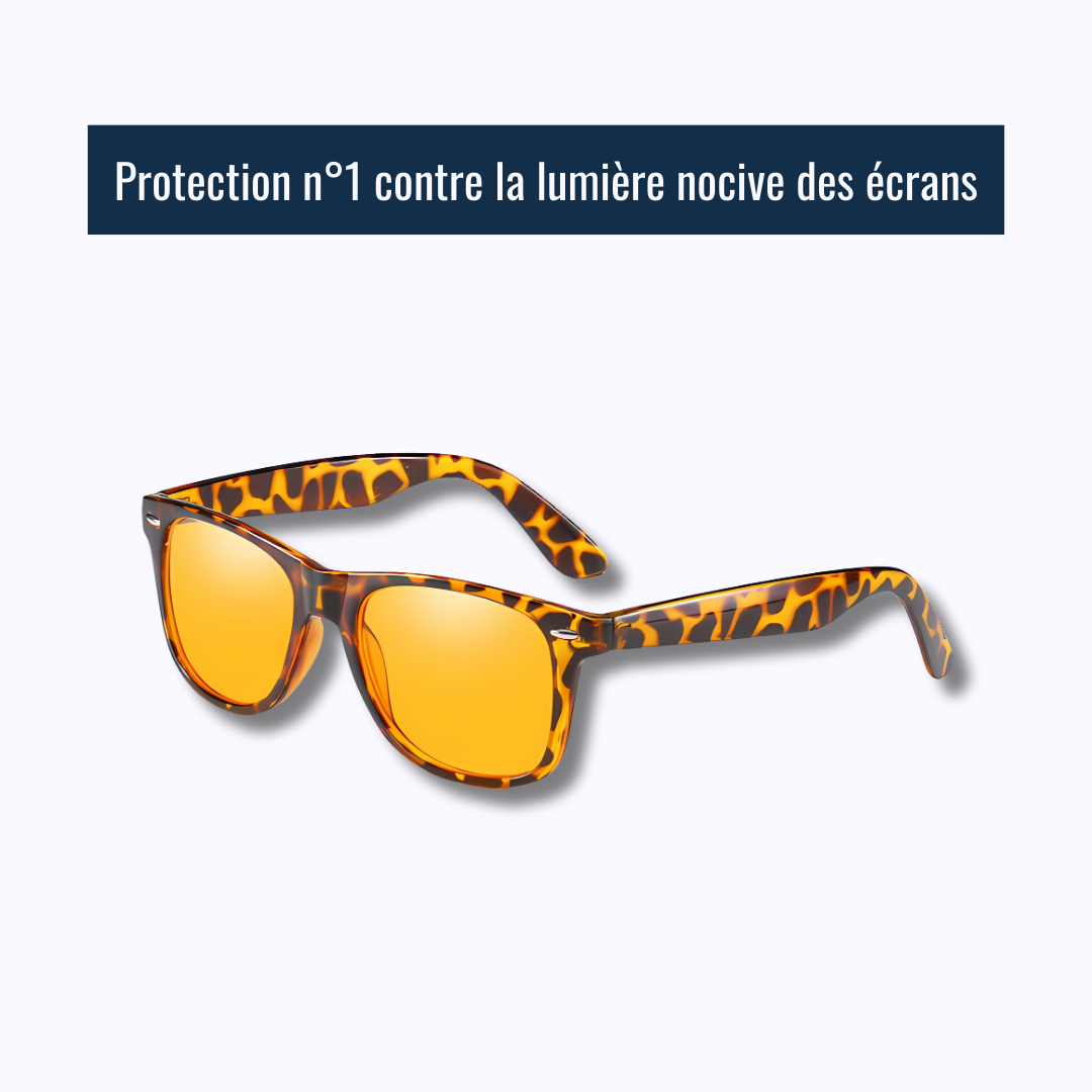 Lunettes filtrant la lumière bleue nocive des écrans