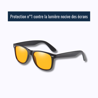 Lunettes filtrant la lumière bleue nocive des écrans