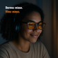 Lunettes filtrant la lumière bleue nocive des écrans